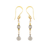 Alexia Diamond Disc & Vermeil Earrings