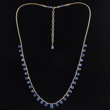 Robin Kyanite & 14k Gold Necklace