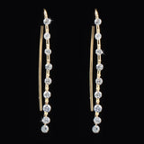 Jasmine Dangling Diamond & 14k Gold Earrings