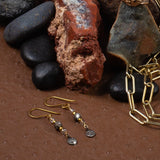Alexia Diamond Disc & Vermeil Earrings