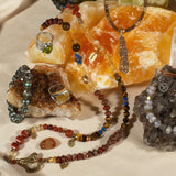 Sorrel Citrine, Red Jasper & Brass Necklace / Bracelet