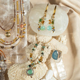 River Faceted Aquamarine & Sterling Silver Ring