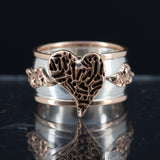 Taylor Sterling Silver & Bronze Heart Ring