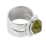 Valerie Peridot & Fine Silver Ring