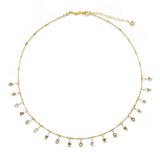 Belle Champagne Diamond Briolette & 14k Gold Necklace