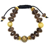 Skye Smoky Quartz, Multi-Color Sapphire & 18K Gold Bracelet