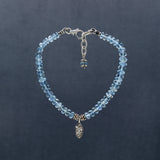 Lily Aquamarine & Diamond Charm Bracelet