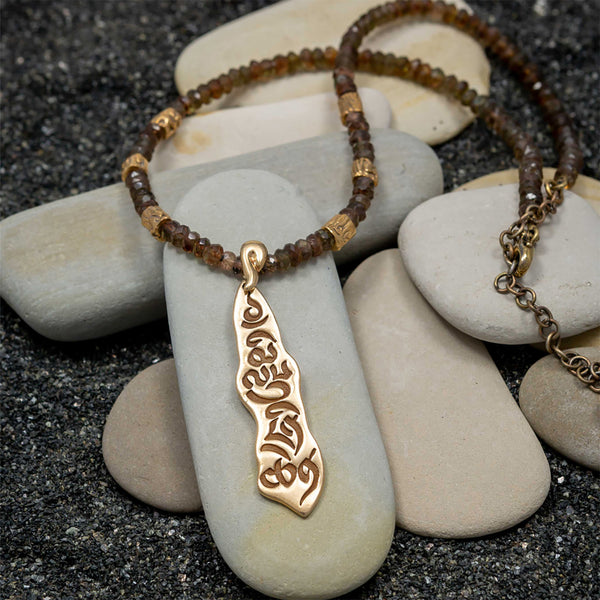 SansKrit "Precious Human Existence" Andalusite Necklace