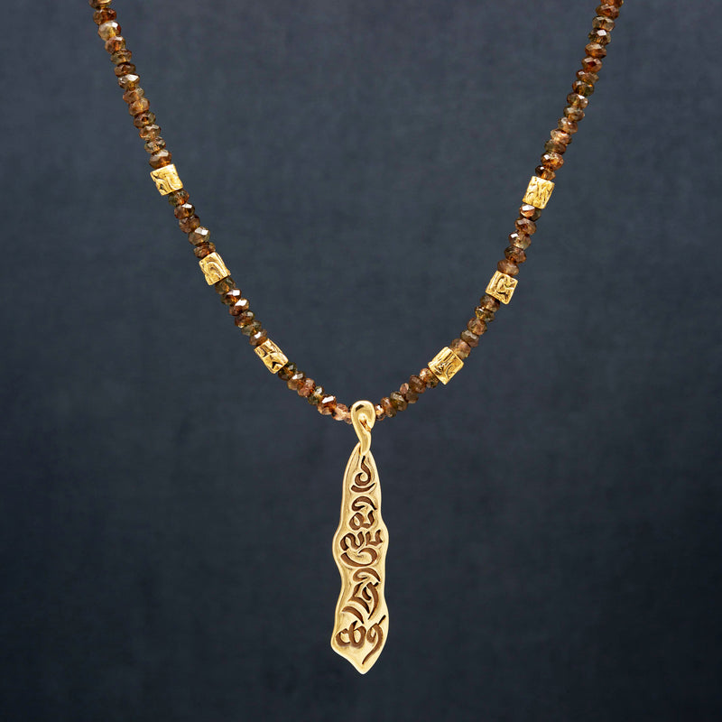 SansKrit "Precious Human Existence" Andalusite Necklace
