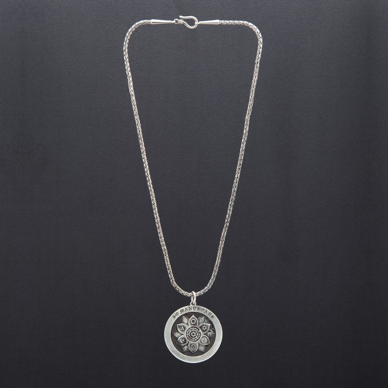 Stevi Silver Chakra Necklace