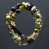 Cambria Multicolored Tigers Eye & Lemon Quartz Necklace / Bracelet