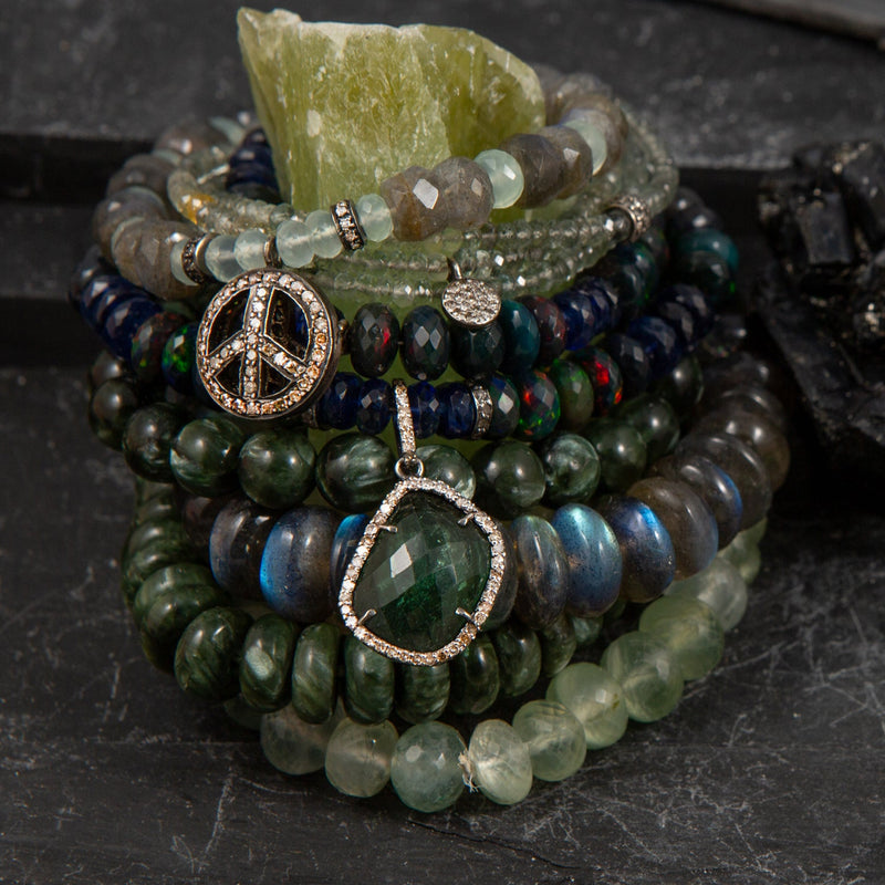 Lauren Green Tourmaline & Boulder Opal Choker & Bracelet