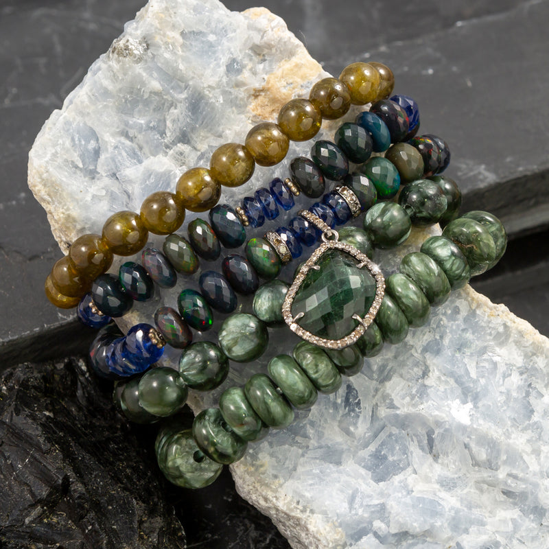 Lauren Green Tourmaline & Boulder Opal Choker & Bracelet