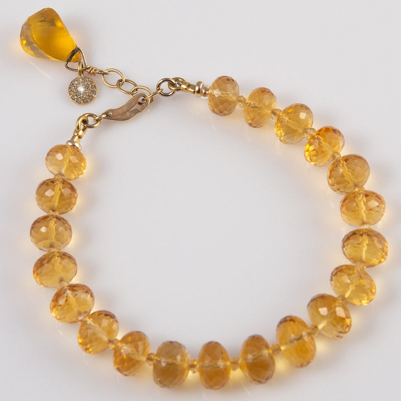 Autumn African Citrine & Opal Bracelet