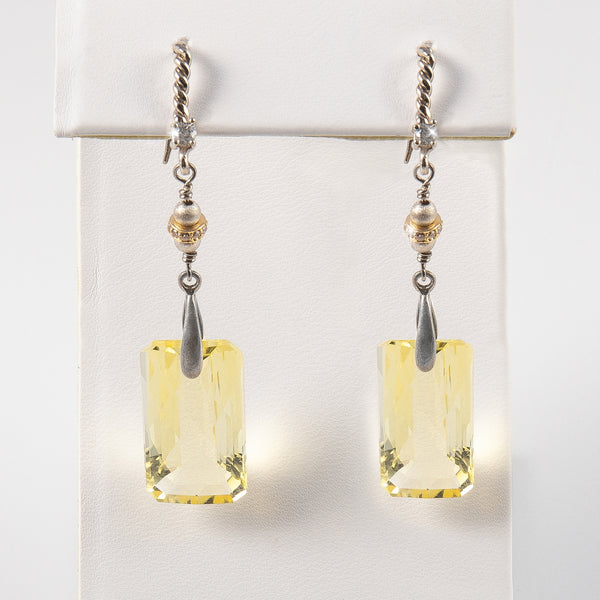 Antoinette Lemon Quartz & 14k Gold Earrings