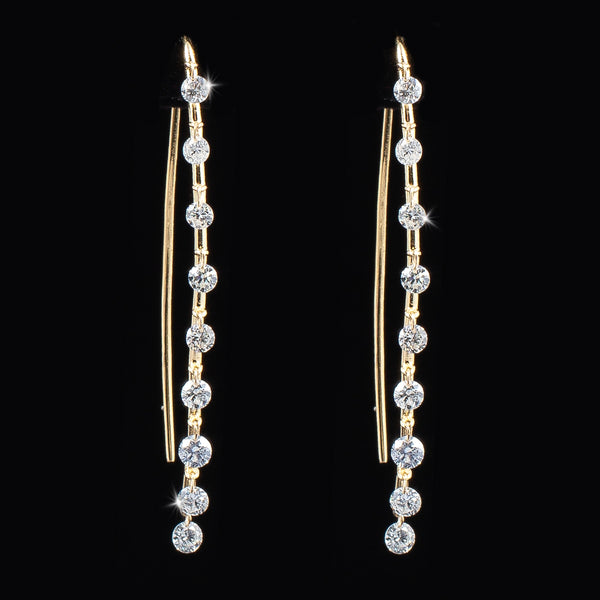 Jasmine Dangling Diamond & 14k Gold Earrings