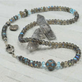 Emily Labradorite, Multi Gemstone & Pave Diamond Necklace / Bracelet