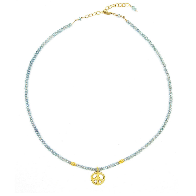Heidi 14K Gold Peace Vermeil & Mystic Topaz Necklace