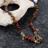 Sorrel Citrine, Red Jasper & Brass Necklace / Bracelet