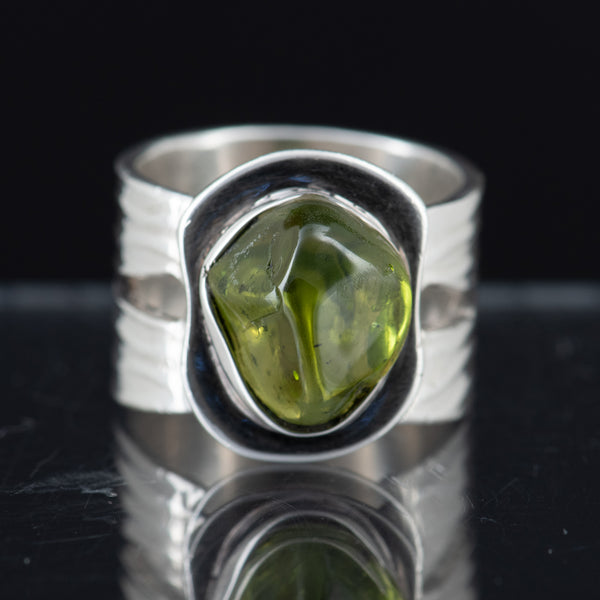 Valerie Peridot & Fine Silver Ring
