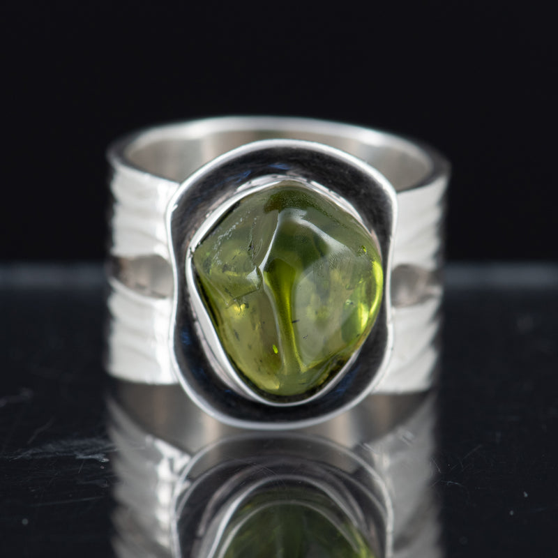 Valerie Peridot & Fine Silver Ring