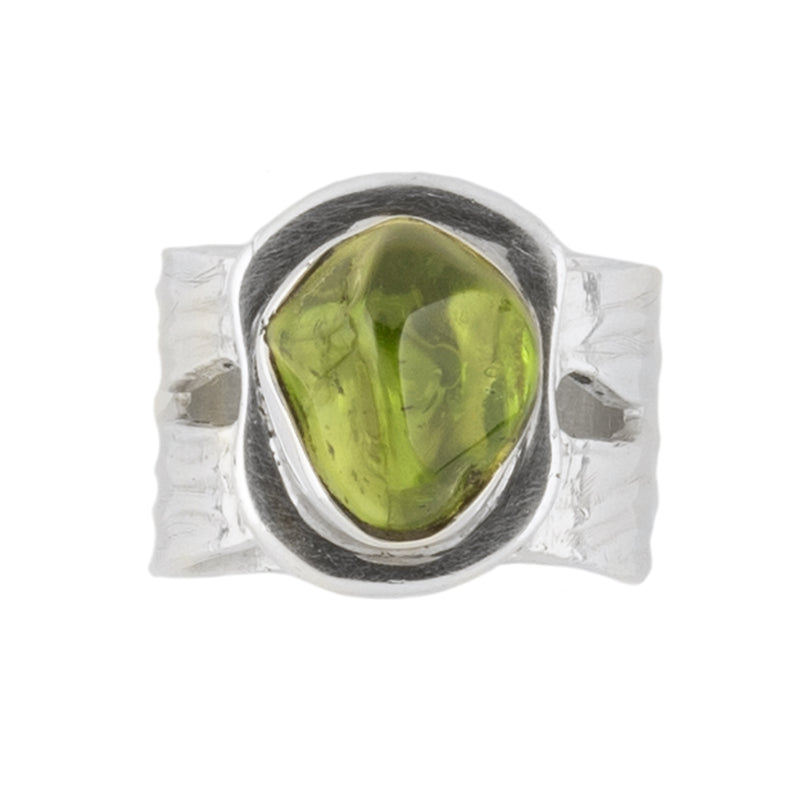 Valerie Peridot & Fine Silver Ring