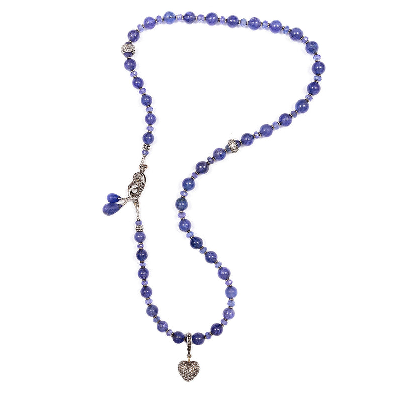 Violet Pave Diamond & Tanzanite Necklace / Bracelet