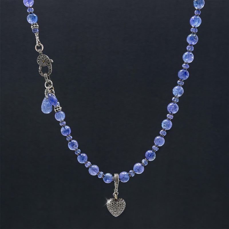 Violet Pave Diamond & Tanzanite Necklace / Bracelet