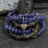 Violet Pave Diamond & Tanzanite Necklace / Bracelet